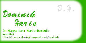 dominik haris business card